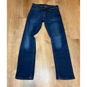 Hollister Slim Straight Epic Flex Jeans Mens 26x30 Blue Preppy Dark Wash Denim